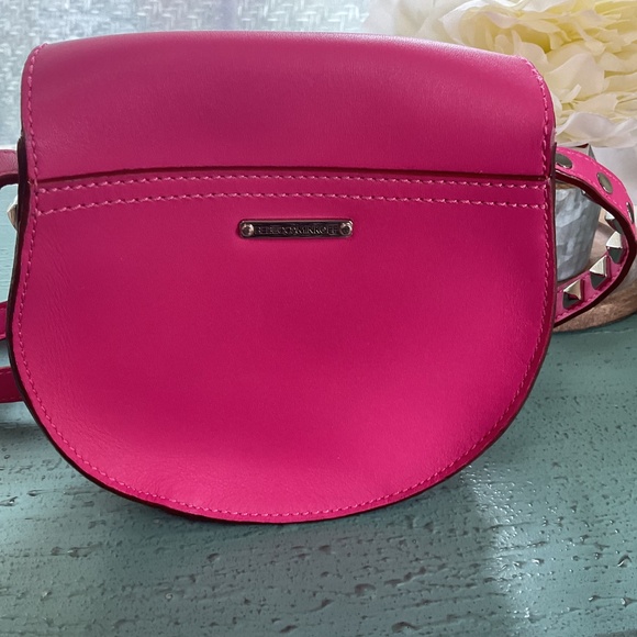 Rebecca Minkoff Magenta Skylar Studded Crossbody “Like New” - Picture 4 of 13